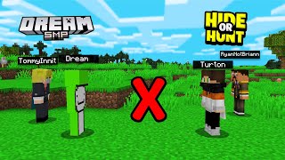 Playing Hide Or Hunt on the Dream SMP Custom Map [upl. by Nyrahtak542]