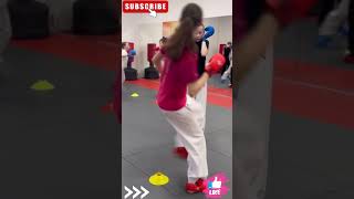 Karate Kumite Dozing amp Kicking workout karate kumite sports olympics wkf shorts trending fit [upl. by Terzas470]