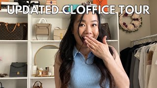 UPDATED CLOFFICE CLOSET OFFICE TOUR  SIMPLY CELESTA [upl. by Ahsenre]