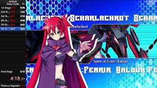 Arcana Heart 3 Love Max  PS3  Story mode  Scharlachrot  6m 00s [upl. by Shayne]