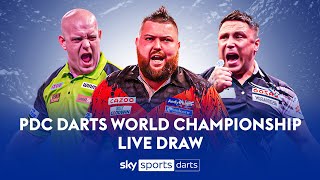 LIVE DRAW 🚨  2024 PDC World Darts Championship draw [upl. by Ahsai530]