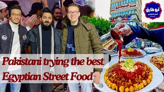 Egyptian Street Food Vlog  Egyptian Koshari كشرى ابو طارق فى القاهرة [upl. by Enomes]