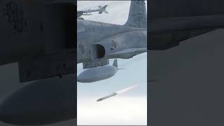 Two F5E Tigers attack the ground with rockets DCS World [upl. by Llerol815]