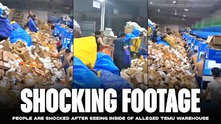 SHOCKING FOOTAGE from Temu warehouse in China [upl. by Liemaj]