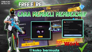 CARA MEMBELI MEMBERSHIP FREE FIRE TERBARU 2024 [upl. by Dnomso]