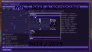 TOP 5 NEW BEST AUTOCLICKERS 2024  2025 [upl. by Lerak]