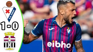 Eibar vs Cartagena 10 Resumen  LaLiga Smartbank 2024 Efootball Game Play [upl. by Hogarth]