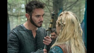 Vikings Exclusive Is Love in the Air for Lagertha and Heahmund [upl. by Atsirc]