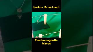 Hertzs Experiment 🤔 Electromagnetic Wavesscience electromagneticwaves expriment [upl. by Gower]