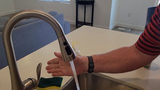 Review for Kohler 596 VS simplice pull down kitchen faucet 3 spray faucet [upl. by Yrruc]