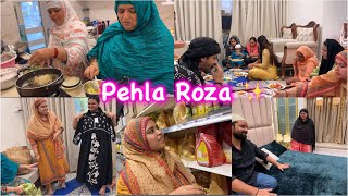 1st Roza with family ✨ Riza ko Doctor ke paas leke Gaye  Ramadan Grocery vlog [upl. by Cook]