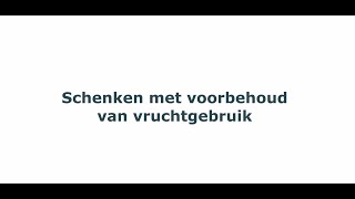 Notaristip schenken met voorbehoud van vruchtgebruik [upl. by Eimmac669]