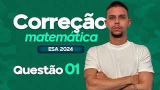 CORREÇÃO MATEMÁTICA ESA 2024  QUESTÃO 1  NÚMEROS COMPLEXOS [upl. by Htebazie396]