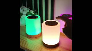 Smart LED Night LightPortable Bedside Table LampRoom decorating itemsUSB Rechargeable Tabletop [upl. by Grimbly458]