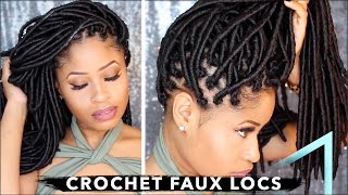 How To ➟ CROCHET FAUX LOCS 🔥 NO cornrows NO wrapping freeparting [upl. by Yand738]