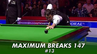 Ronnie OSullivan  Snooker Maximum Breaks 147 13 ᴴᴰ [upl. by Inittirb313]