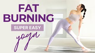 10min Basic Yoga for FAT BURN🔥Super Beginner Friendly Slim Thighs amp Lean Muscles [upl. by Sioled]