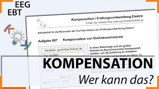 Aufgabe 007  Kompensation Drehstrommotor  selbst rechnen  Mathe  Elektroniker EBT amp EEG [upl. by Alveta]