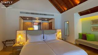 Dusit Thani Maldives  Two Bedroom Beach Pool Villa Walkthrough [upl. by Acinor445]