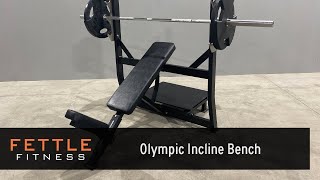 23466  Fettle Fitness Olympic Incline Bench [upl. by Rillings]