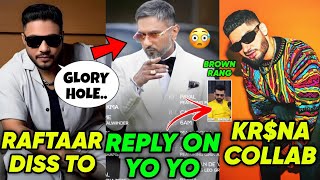 Raftaar Diss Honey Singh 🤯 Reply on Yo yo  Krsna Collab With Karan Aujla  Karma amp Raftaar Song [upl. by Aihselat745]