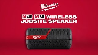 Milwaukee® M18™M12™ Wireless Jobsite Speaker [upl. by Aztinad]