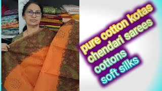 offer sale pure cotton kotassoft silkscottons and chenderies suseela fashion point [upl. by Ynohtnad]