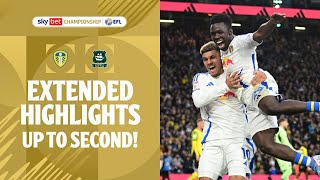 UP TO SECOND  Leeds United v Plymouth Argyle extended highlights [upl. by Akkim]