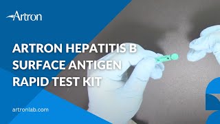 Hepatitis B Surface Antigen Rapid Test Kit  Artron Laboratories [upl. by Naimed]