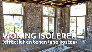 Budgetvriendelijk isoleren en opknappen oude woning [upl. by Niamrahc]