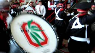 Ohio State Marching Band enters Skull Session on Michigan game day [upl. by Sivehc]