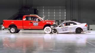 Ford F150 and Honda Civic frontal crash test by IIHS [upl. by Nna]