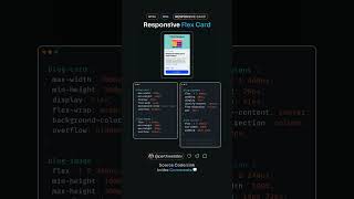 Responsive Card with CSS Flexbox htmlcssresponsivecarddivflexbox [upl. by Sean]