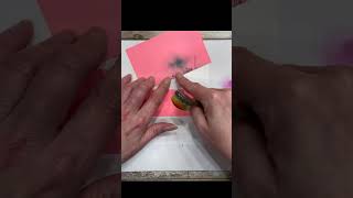 Retiform Technique in Card Making shorts cardmaking coloringtechniques diy papercrafting [upl. by Homans]