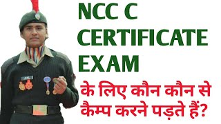 MINIMUM AND COMPULSORY CAMPS FOR THE NCC B AND C CERTIFICATE EXAM [upl. by Ettezoj]