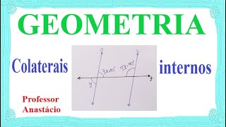 Como calcular o valor de x e y em ângulos colaterais internos 3x  10º 7x  40º e y [upl. by Anirbak]