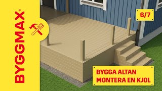 Bygga altan del 6 montera en kjol [upl. by Zippel]