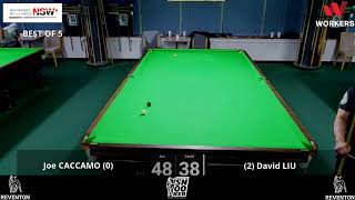 2023 REVENTON HAT TRICK 3 Snooker Tournament Joe CACCAMO vs David LIU [upl. by Alol]