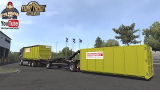 ETS2 v149 Hooklift Abrollcontainer Addon for Swap Body Addon Mega [upl. by Manlove]