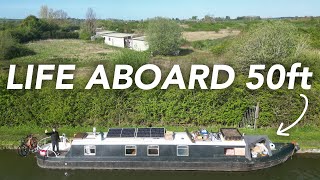 Living Aboard A NARROWBOAT  Life At 50ft amp 4mph On The Canals [upl. by Oetsira]