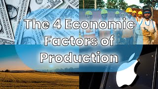 The 4 Factors of Production  Economics Explained  In 60 seconds  Think Econ [upl. by Bonina2]