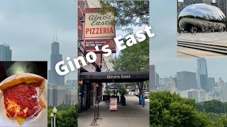 Ginos East Pizzeria Review Chicago IL [upl. by Zollie628]