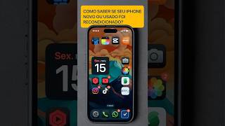 Como saber se seu iPhone Novo ou Usado foi Recondicionado [upl. by Corenda]