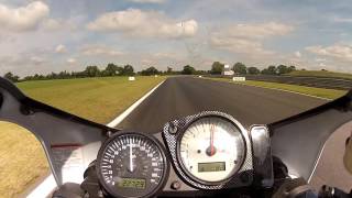 Snetterton 300 On Board GSXR 750 SRAD Pushed too far [upl. by Onid]