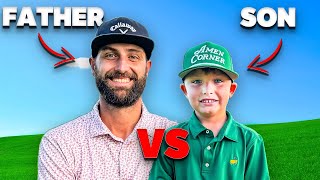 My 7 Year Old Challenged Me to a Golf Match [upl. by Mccallum669]