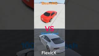 100kmh crash FlexicX VS BeamNG shorts flexicx beamngdrive [upl. by Aiceila]