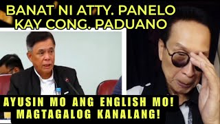 WAG KANG SOBRANG HAMBOG politicalnews attitude congress duterte grammar english [upl. by Eenaffit]