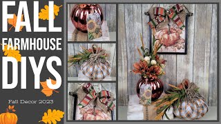 Fall Farmhouse DIYs Fall Decor 2023 [upl. by Lippold]