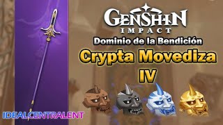 ✅DOMINIO DE LA BENDICIÓN CRIPTA MOVEDIZA IV  GENSHIN IMPACT ESPAÑOL [upl. by Ade]