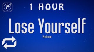 1 HOUR 🕐  eminem  lose yourself lyrics [upl. by Zoubek856]